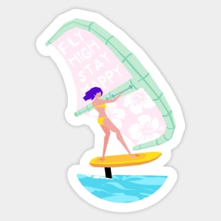 Foil girl Sticker